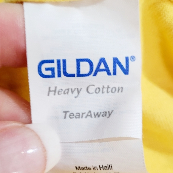 BRAD MORGAN Gildan Unisex T-Shirt Yellow  Just Add Tequila 100% Cotton Size L - Picture 8 of 9